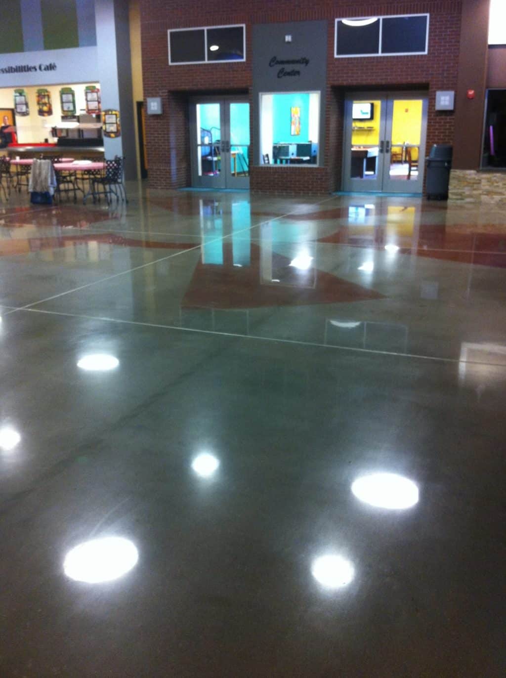 Goodwill concrete polishing job